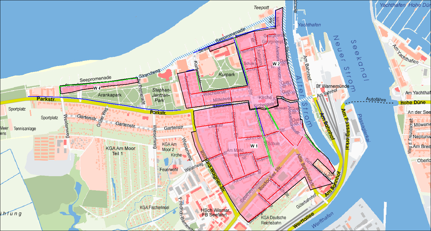 Rostock - Bewohnerparkgebiete und Bewohnerparkausweise